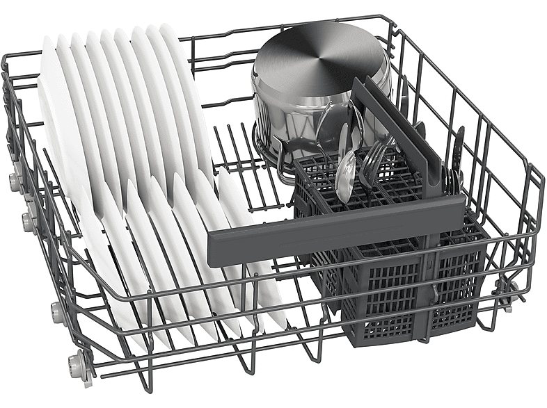 Siemens SN43ES22AE iQ300 Geschirrspüler (unterbaufähig, Besteckkorb, 598 mm breit, 42 dB(A), A, Gebürsteter Stahl) — Foto 3 von 5