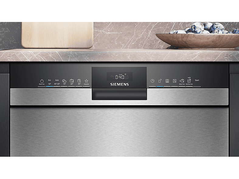 Siemens SN43ES22AE iQ300 Geschirrspüler (unterbaufähig, Besteckkorb, 598 mm breit, 42 dB(A), A, Gebürsteter Stahl) — Foto 5 von 5