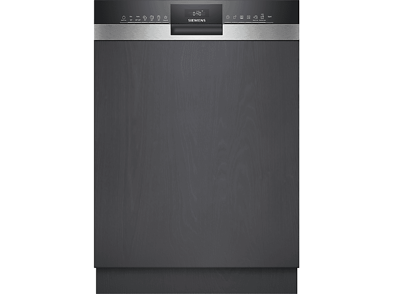 Siemens SX53ES22CE iQ300 Geschirrspüler (integrierbar, Besteckschublade, 598 mm breit, 42 dB(A), A, Gebürsteter Stahl)