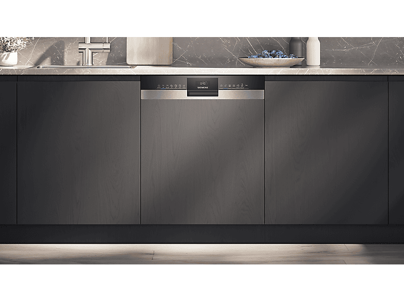 Siemens SX53ES22CE iQ300 Geschirrspüler (integrierbar, Besteckschublade, 598 mm breit, 42 dB(A), A, Gebürsteter Stahl) — Foto 4 von 5
