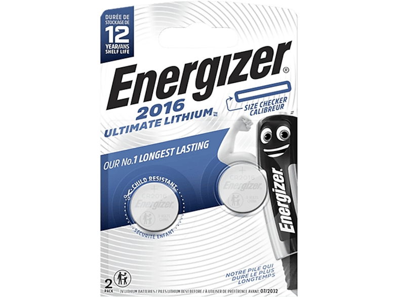 ENERGIZER CR2016 ULTIMATE LITHIUM COIN Lithium 90 mAh Knopfzelle