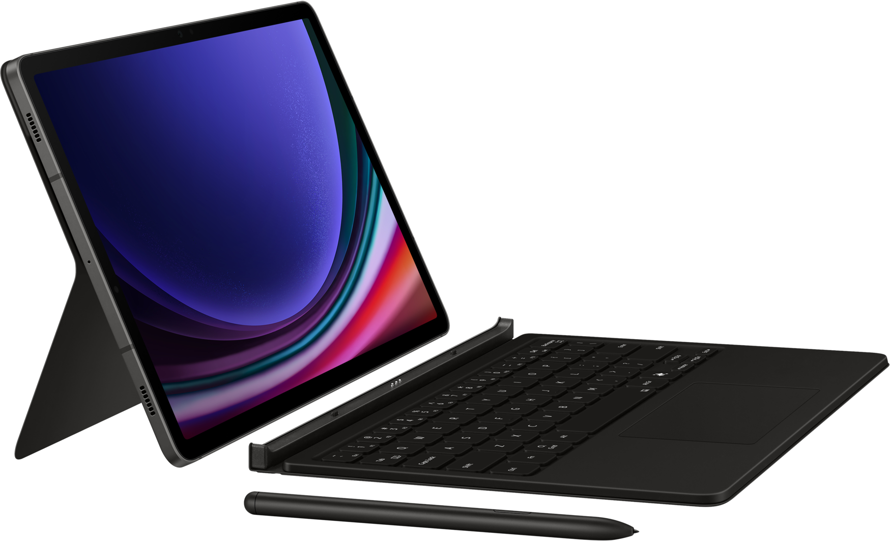 SAMSUNG Book Cover Keyboard - AI Key (CH Layout) Custodia per tablet con tastiera Nero