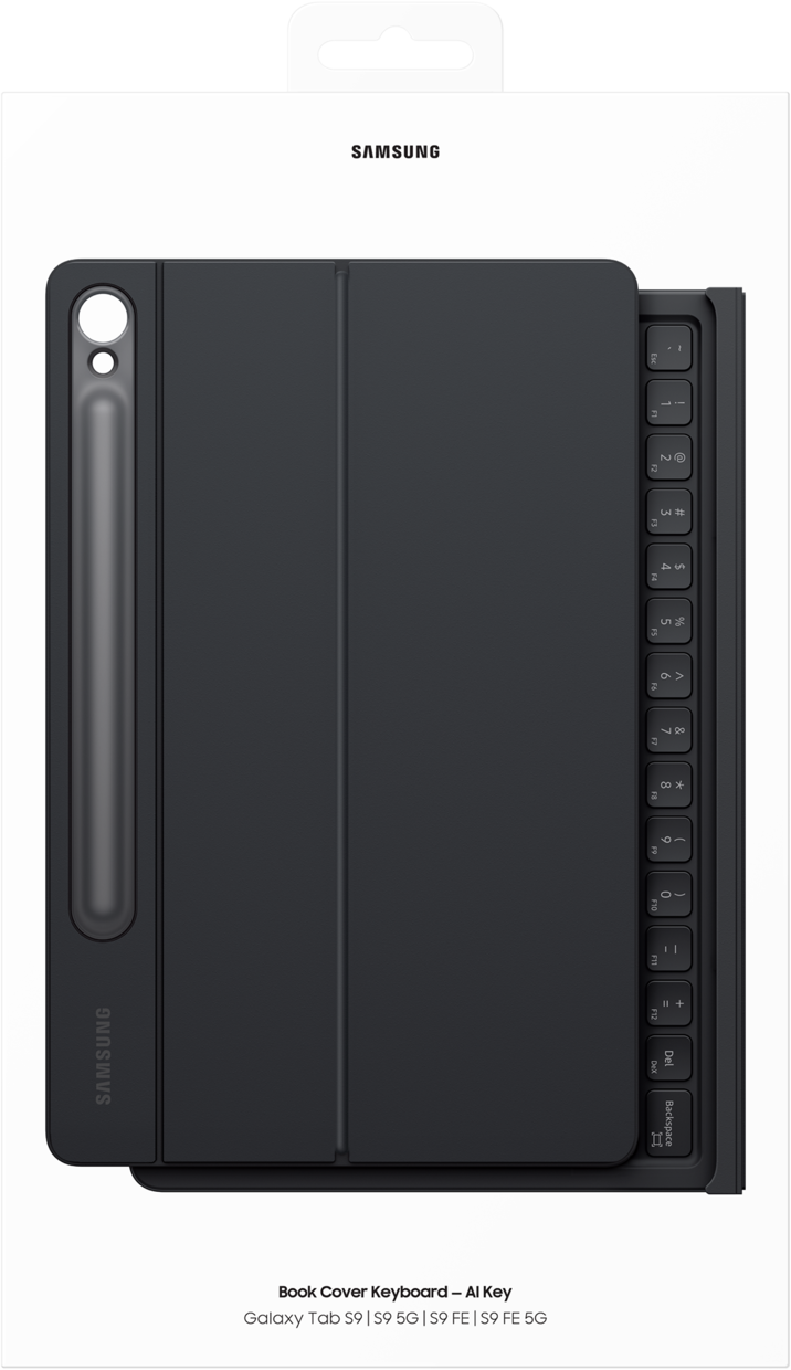 SAMSUNG Book Cover Keyboard - AI Key (CH Layout) Custodia per tablet con tastiera Nero