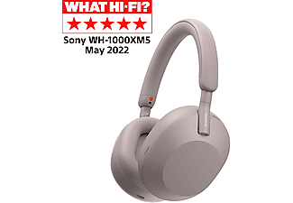 SONY WH-1000XM5P Bluetooth vezeték nélküli, zajszűrős fejhallgató, füstös rózsaszín