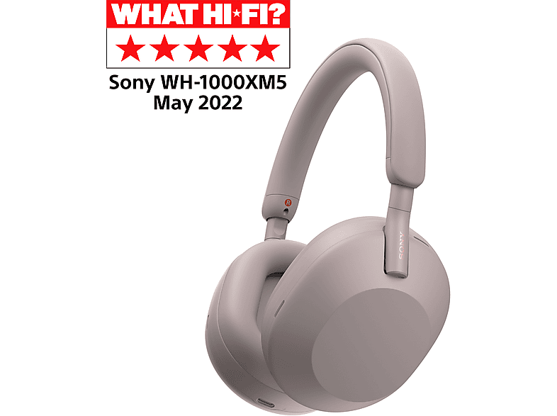 SONY WH-1000XM5P Bluetooth vezeték nélküli, zajszűrős fejhallgató, füstös rózsaszín