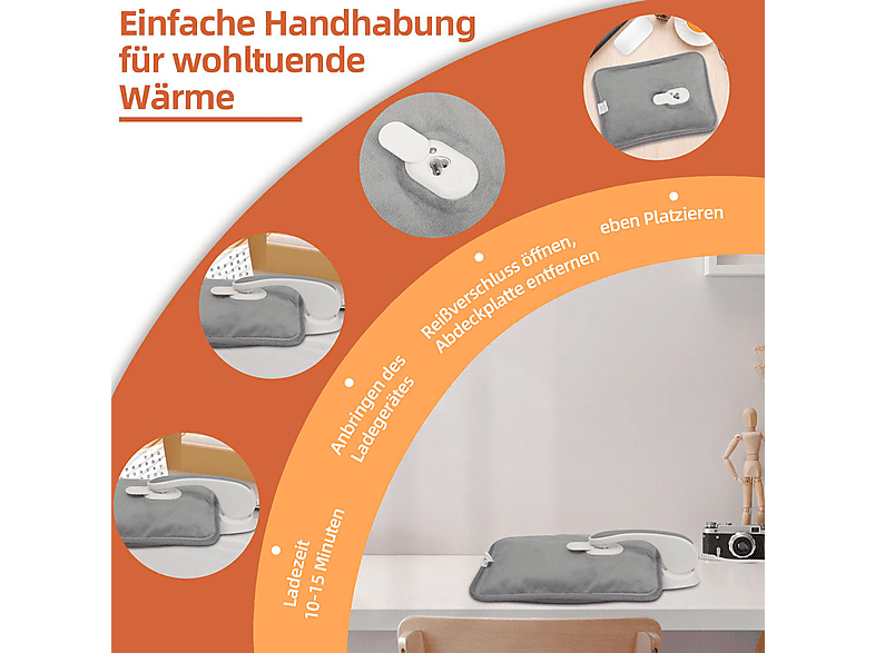 SHX SHXWBGR-EU Elektrische Wärmeflasche — Foto 4 von 5
