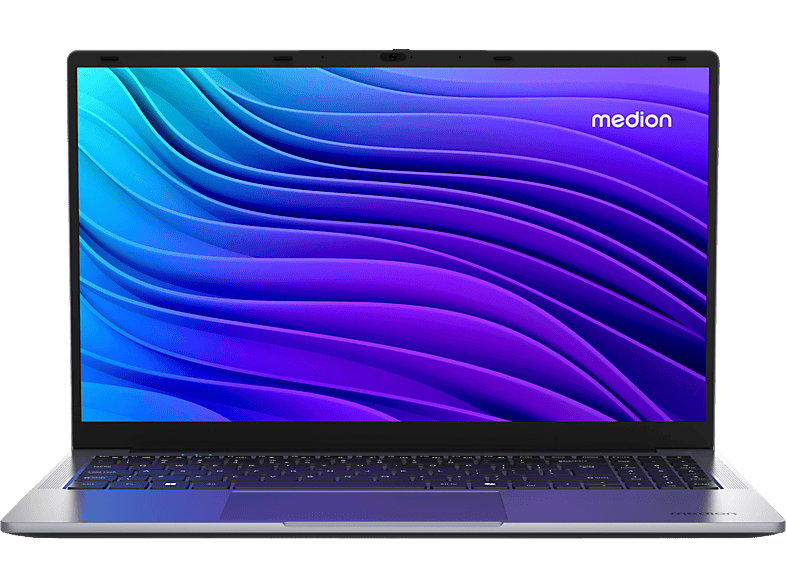 MEDION MD 62644, Notebook, mit 15.6 Display, Intel® N100 Prozessor (6 MB Cache, bis zu 3.40 GHz), 4 GB RAM, 128 SSD, UHD Graphics, Silber, Windows 11 Home S-Modus