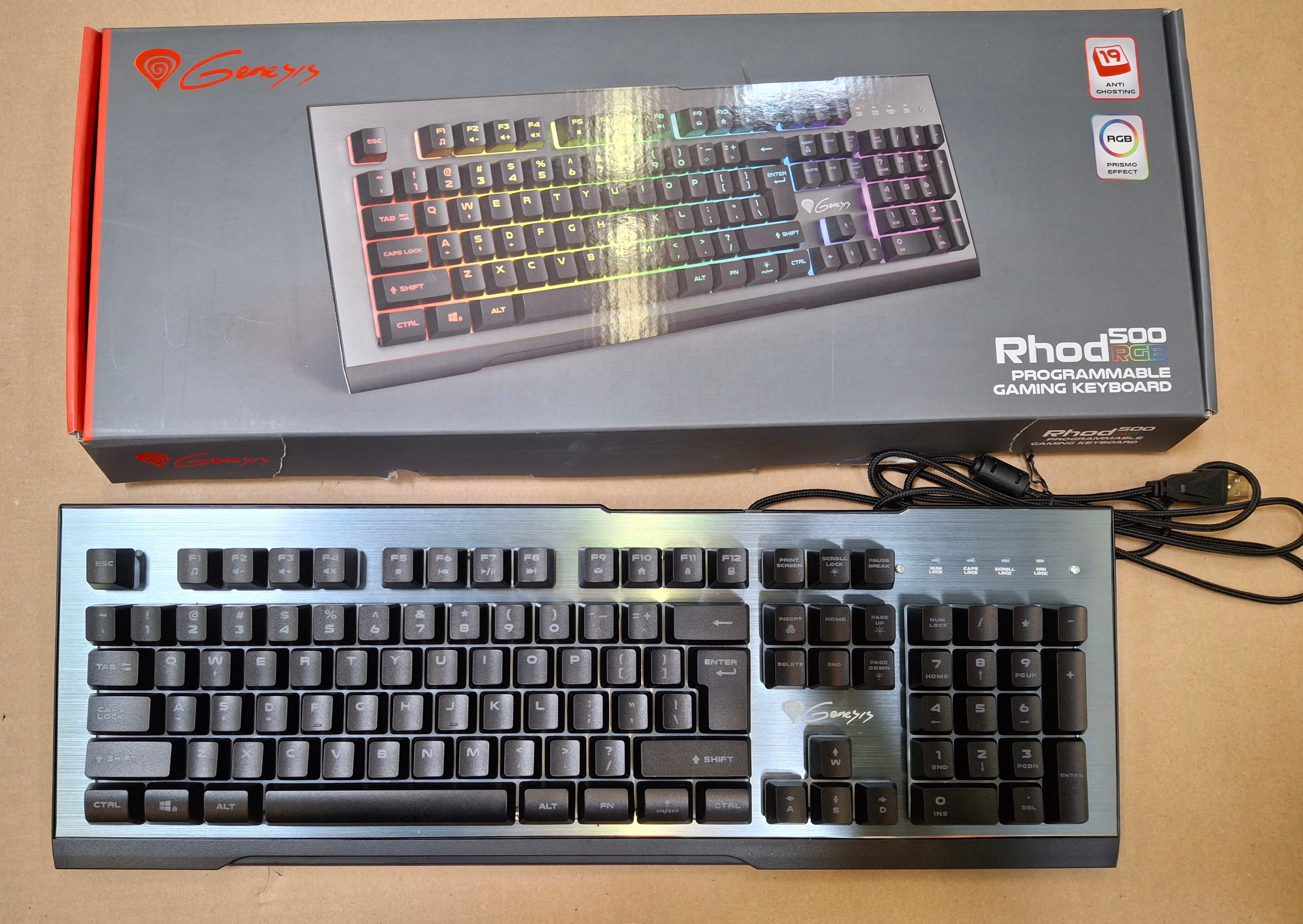 OUTLET - Klawiatura przewodowa GENESIS Rhod 500 RGB