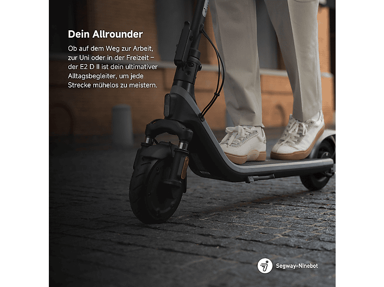 Thumbnail - NINEBOT E2 DII Kickscooter E-Scooter (8,1 Zoll, schwarz)