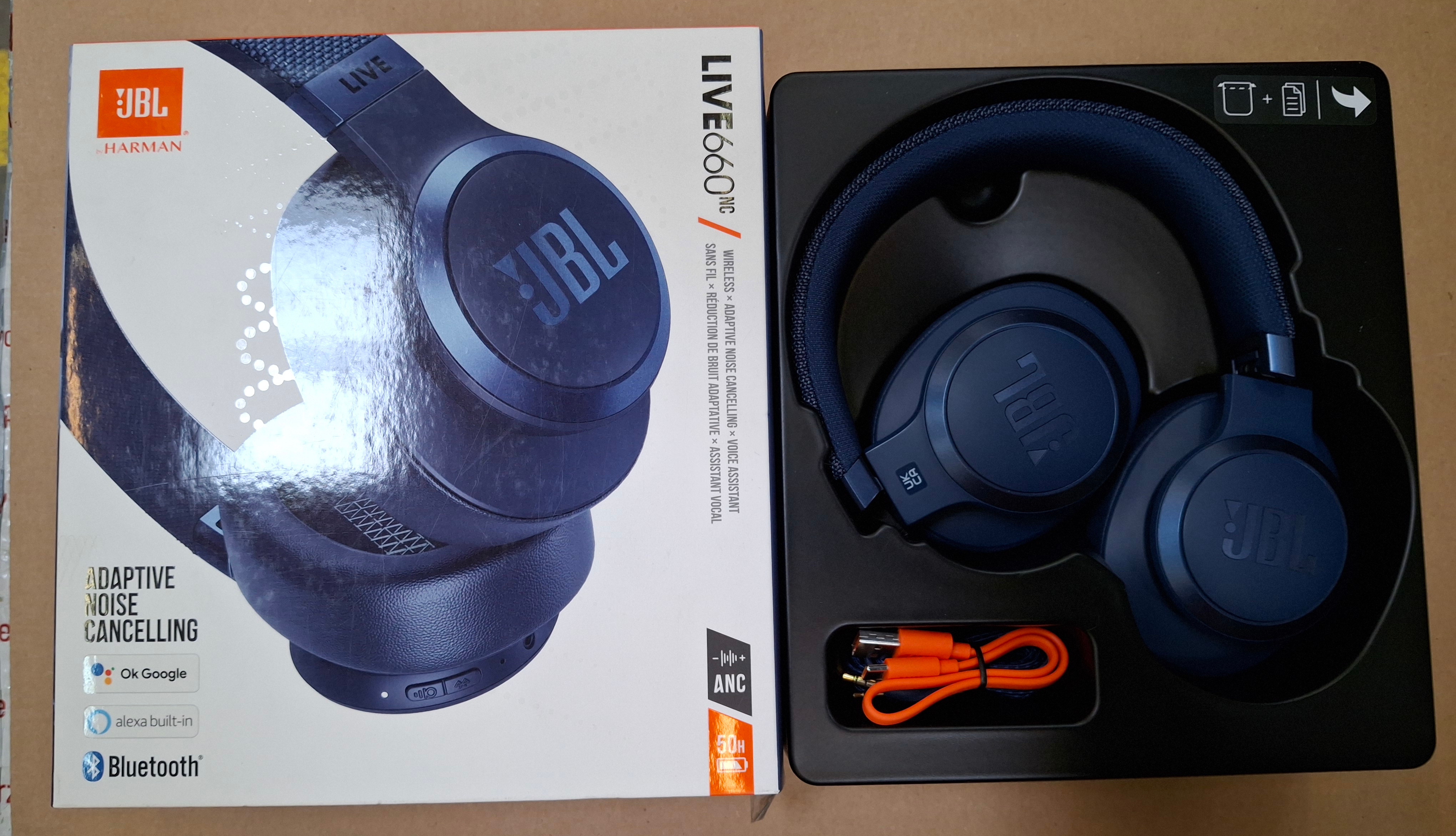 OUTLET - Słuchawki bezprzewodowe JBL Live 660BT ANC Niebieski