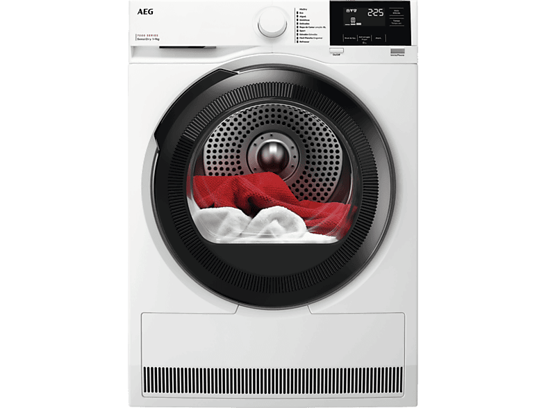 AEG TR719G4PB, 9 kg, 10 programas, MixDry, Display LED, Blanco