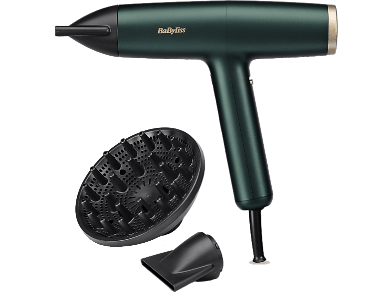 BaByliss Air Power Pro D6555DE, 1700 W, 4 Temperaturas, 3 Velocidades, Motor Digital, 200 km/h, Ligero