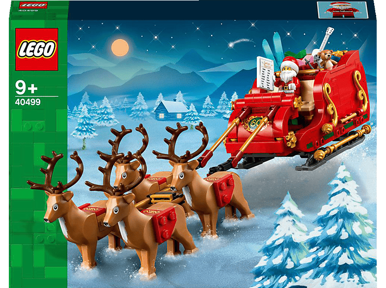 LEGO Iconic 40499 Schlitten des Weihnachtsmanns Bausatz, Mehrfarbig