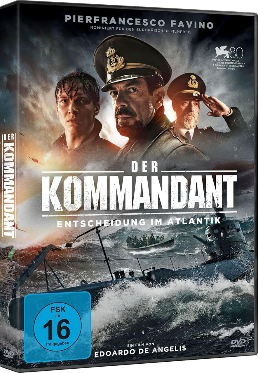 DVD-Cover von 'Der Kommandant' mit Schauspielern in einer Kriegsszene.