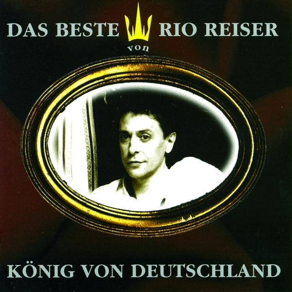 CD-Cover eines Mannes in einem goldenen ovalen Rahmen mit dem Text 'Das Beste von Rio Reiser'.