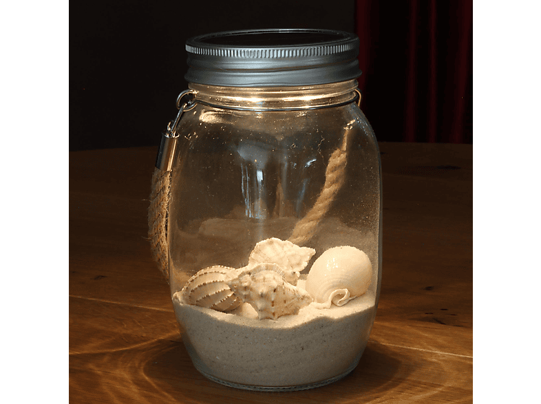 SEECODE Maritimes Lichtglas Leuchte Warmweiß