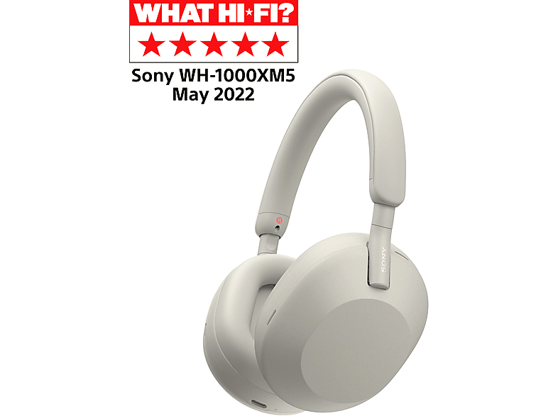 SONY WH-1000XM5S vezeték nélküli, zajszűrős fejhallgató, Bluetooth, ezüst