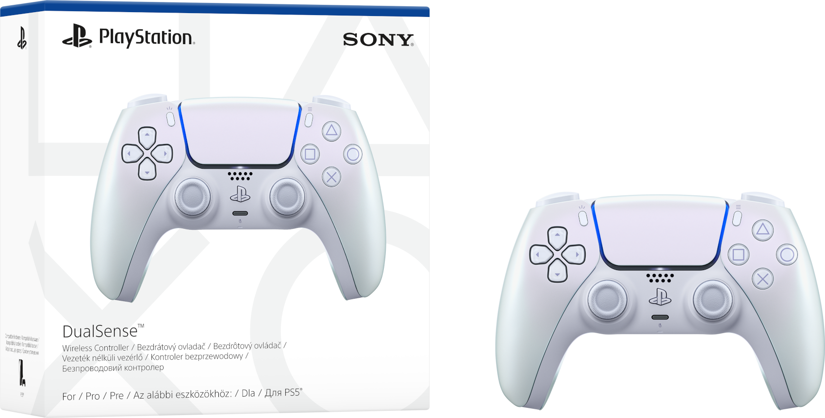 SONY PlayStation 5 DualSense vezeték nélküli kontroller (Chroma Pearl)