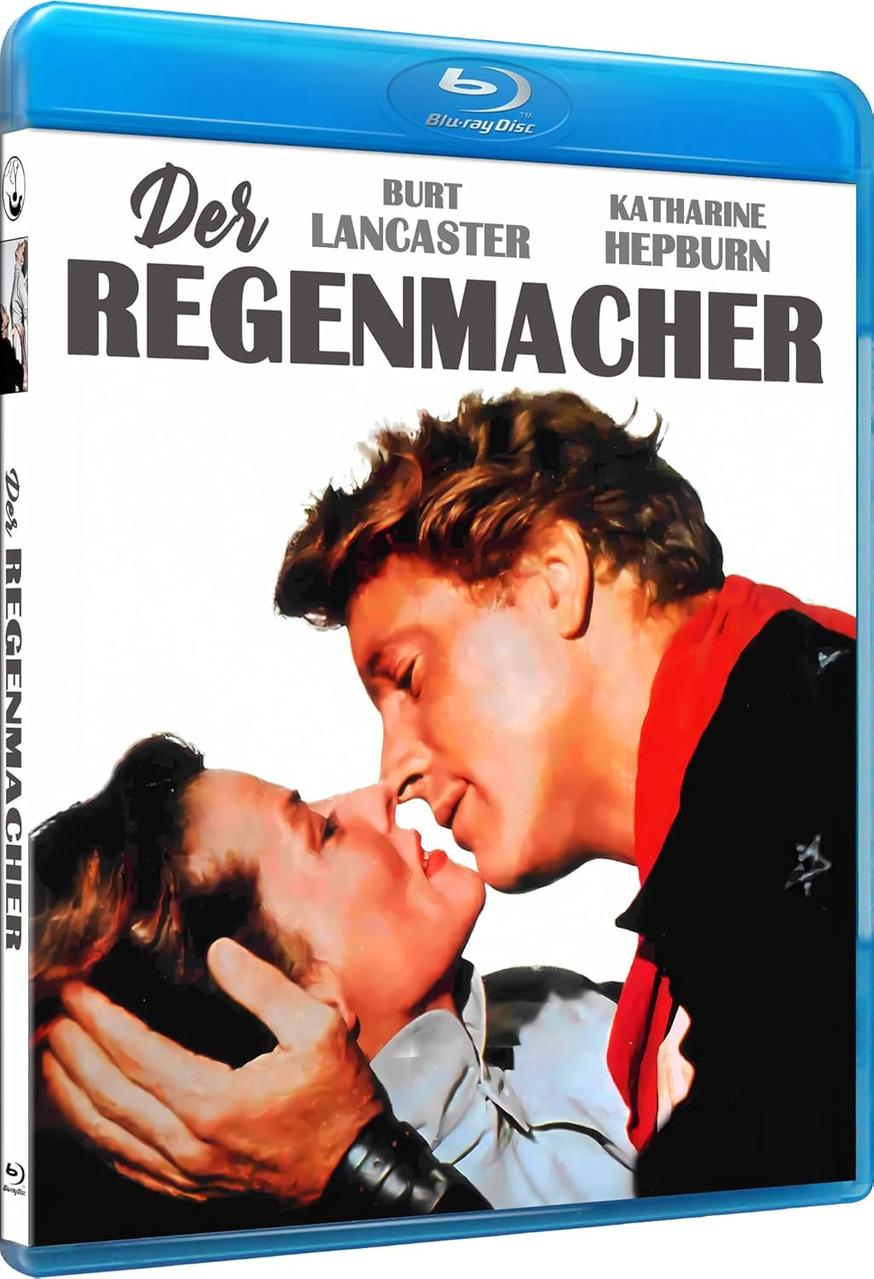Filmcover mit einem küssenden Paar, mit dem Titel "Der Regenmacher".