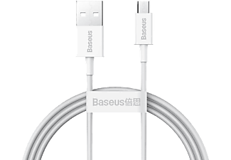 BASEUS Superior Hızlı Şarj Özellikli Micro USB Şarj Kablosu 1m Beyaz