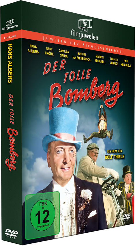 Eine DVD-Box mit einem Mann mit blauem Hut. Der Hintergrund zeigt andere Personen und einen Himmel mit Wolken.