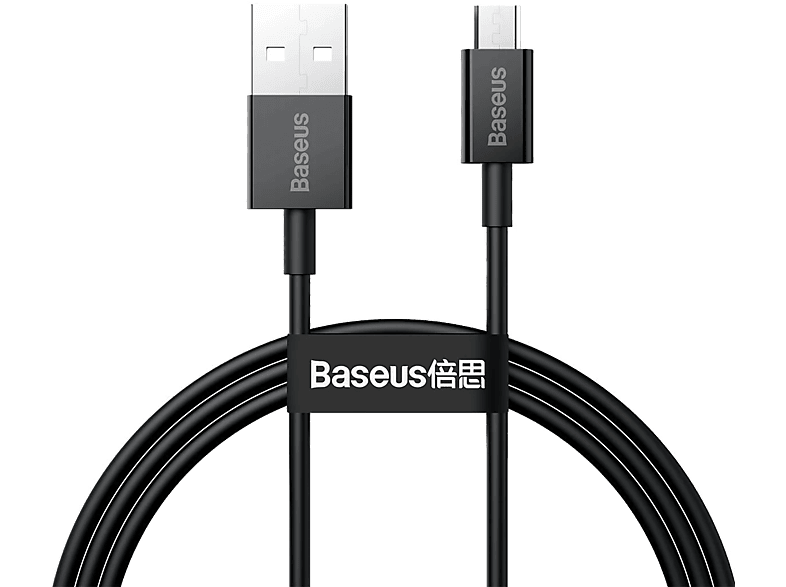 BASEUS Superior Hızlı Şarj Özellikli Micro USB Şarj Kablosu 1m Siyah