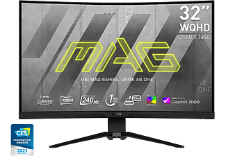 MSI MAG 325CQRXF 31,5'' Ívelt WQHD 240 Hz 16:9 Adaptive-Sync VA LED Gamer Monitor