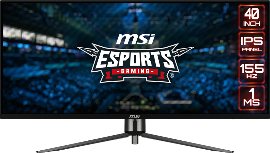 MSI MAG401QR 40'' Sík UWQHD 155 Hz 21:9 Adaptive-Sync IPS LED Gamer Monitor