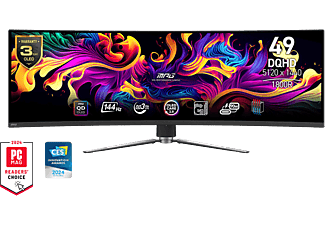 MSI MPG 491CQP  49'' Ívelt DQHD 144 Hz 32:9 FreeSync QD-OLED Gamer Monitor