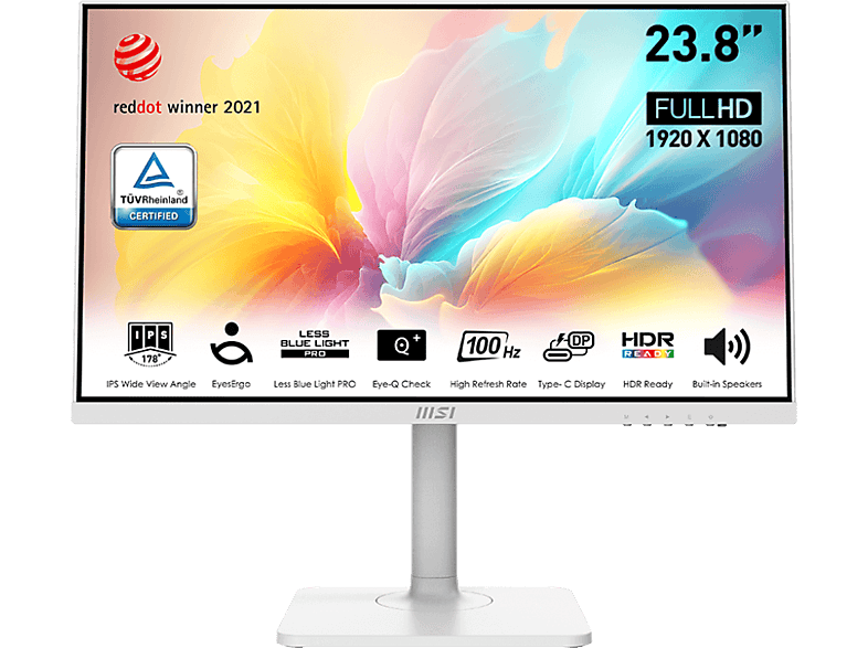 MSI MODERN MD2412PW 23,8'' Sík FullHD 100 Hz 16:9 Adaptive-Sync IPS LED Monitor