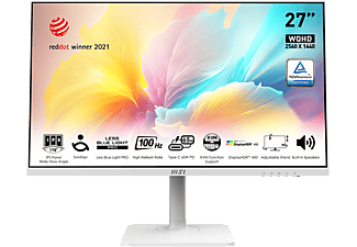 MSI MODERN MD272QXPW 27'' Sík WQHD 100 Hz 16:9 Adaptive-Sync IPS LED Monitor