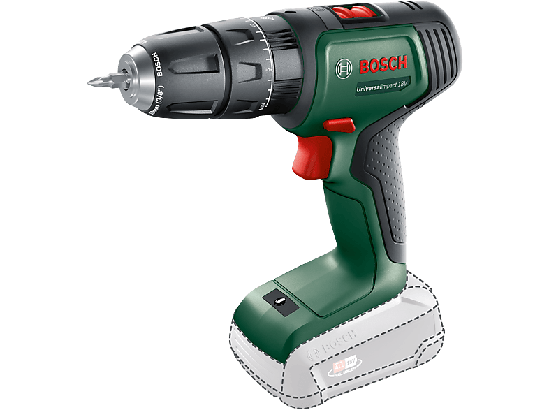 BOSCH UniversalImpact 18V akkus ütvefúró-csavarozó, akku és töltő nélkül (06039D4100)