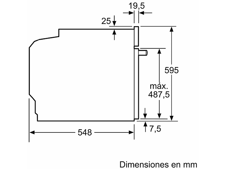 Horno - Balay 3HB4131X3, Serie Acero, Multifunción, Limpieza hidrolítica, 71 l, Aire caliente 3D Profesional, Display LED, 60 cm, Inox