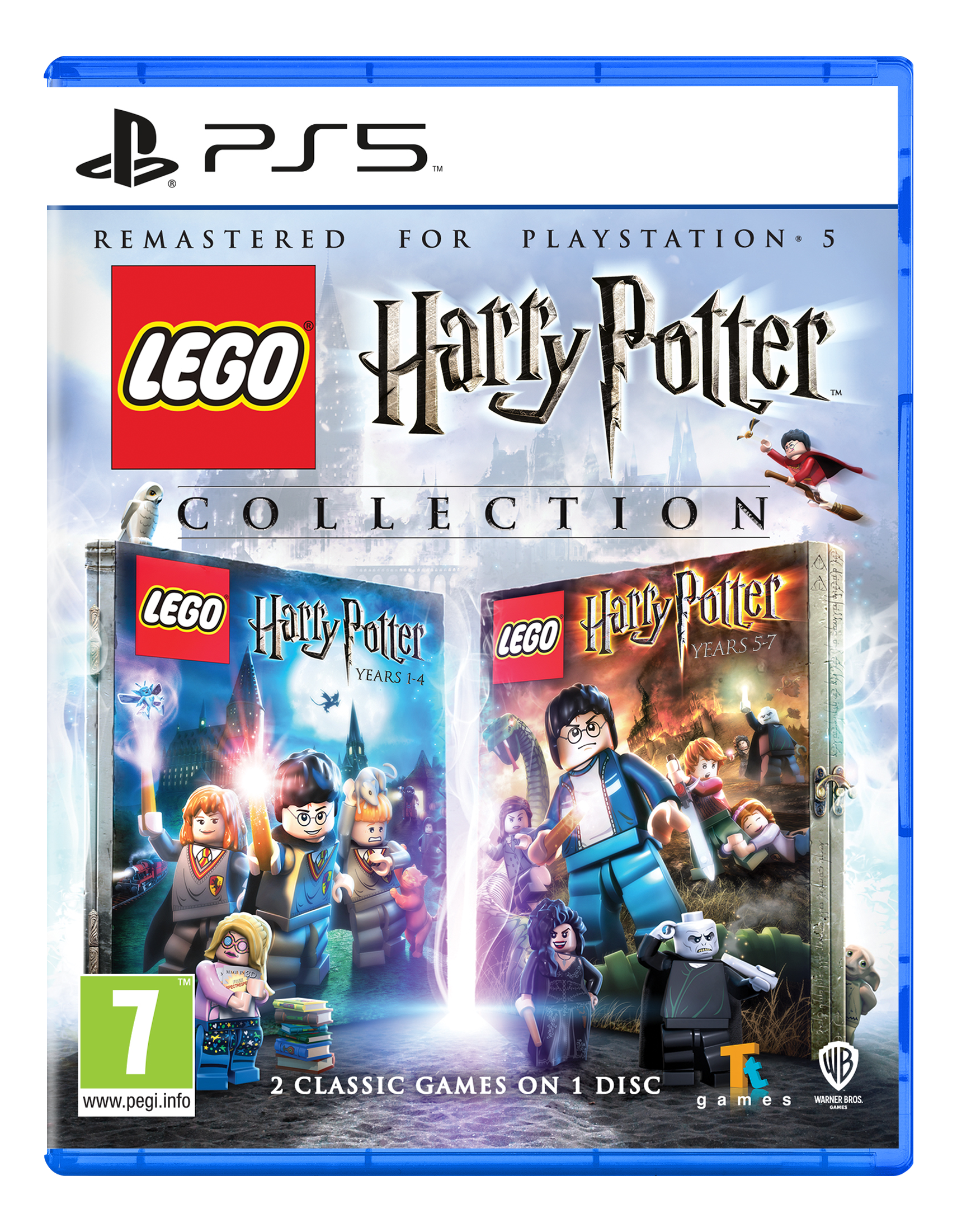 PS5 LEGO Harry Potter Collection Spielbox mit zwei angezeigten Spielcovern.