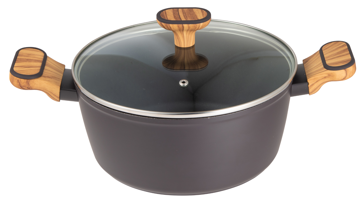 BERGNER BG-56037-GY Lábas fedővel, 24cm