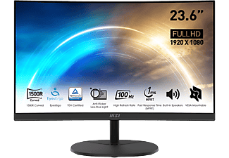 MSI PRO MP2412C 23,6'' Ívelt FullHD 100 Hz 16:9 Adaptive-Sync VA LED Monitor