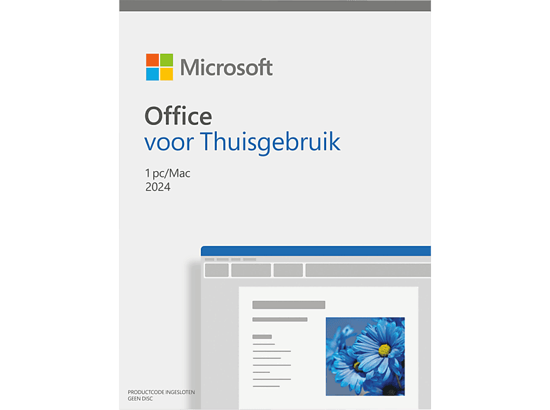 Microsoft Sw Office Voor Thuisgebruik 2024 Nl