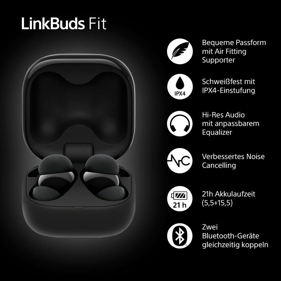 SONY LinkBuds Fit ブラック SONY（ソニー） docomo select ワイヤレスイヤホン LinkBuds Fit