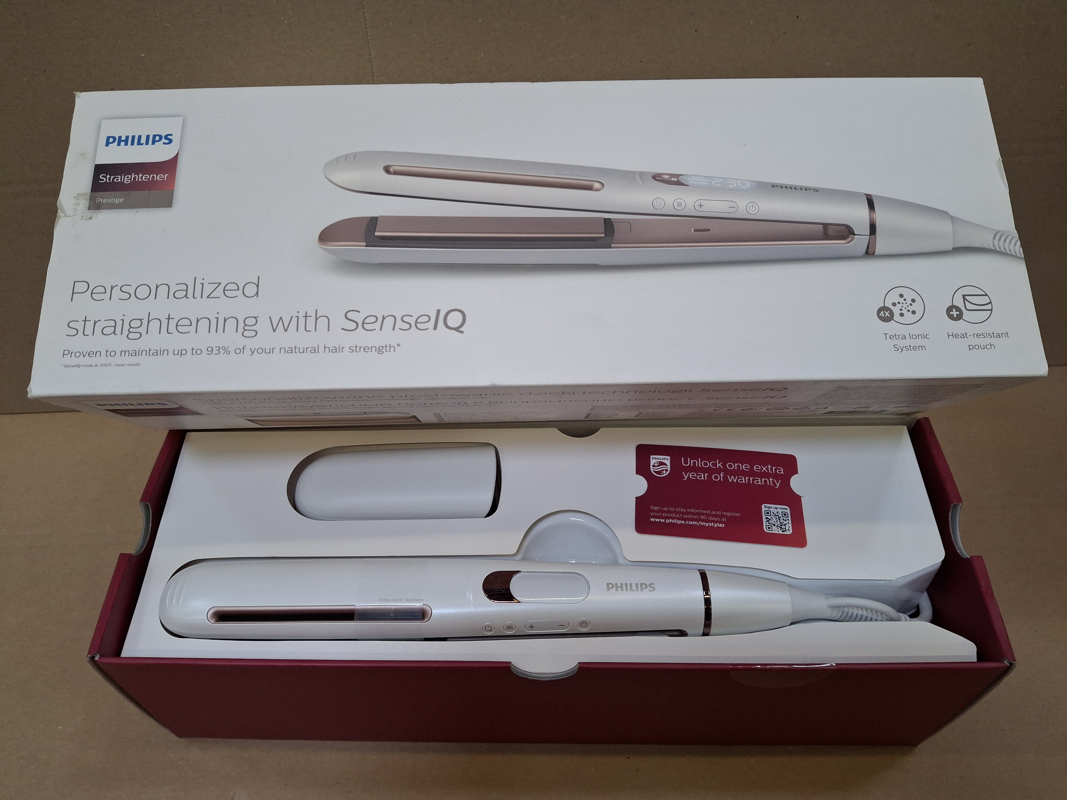 OUTLET - Prostownica do włosów PHILIPS SenseIQ BHS830/00