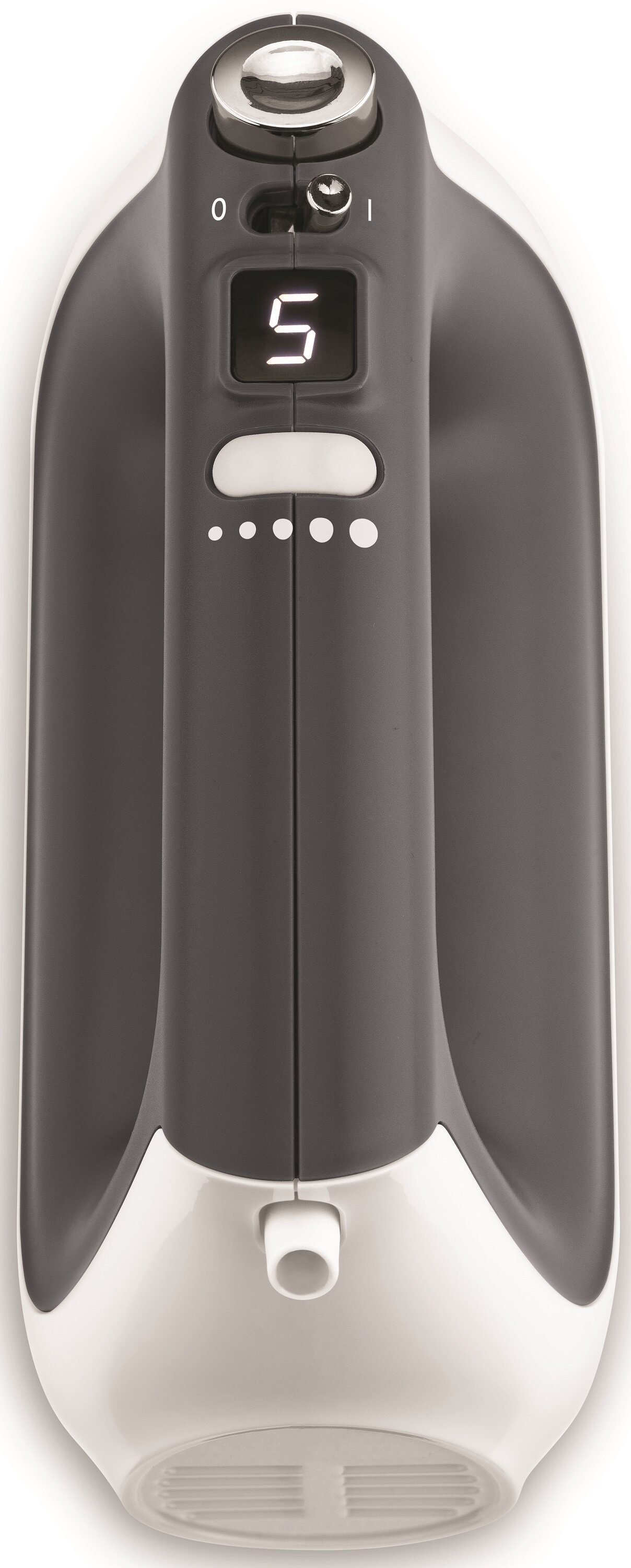 Białe słuchawki nauszne na białym tle. Design jest minimalistyczny.