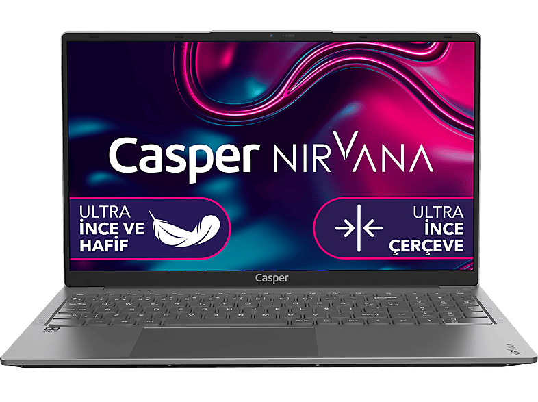 CASPER X600.1270-BF00A-G-F/ Core i7 12700H/ 16 GB Ram/ 1TB SSD/ 15.6"/ W11 Laptop