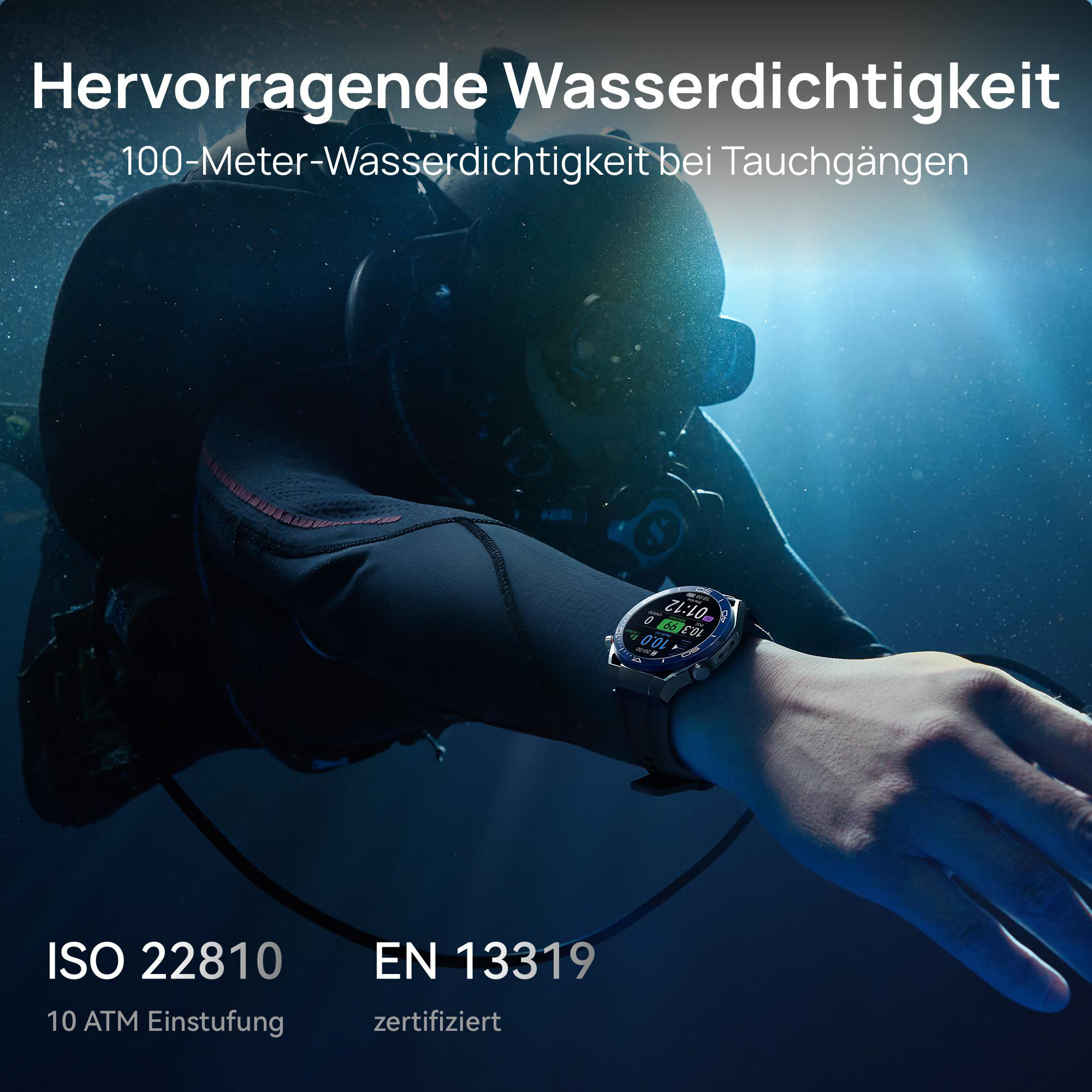 HUAWEI Watch Ultimate + FreeBuds Pro 3 Smartwatch Titan, 140-210 mm, Grün