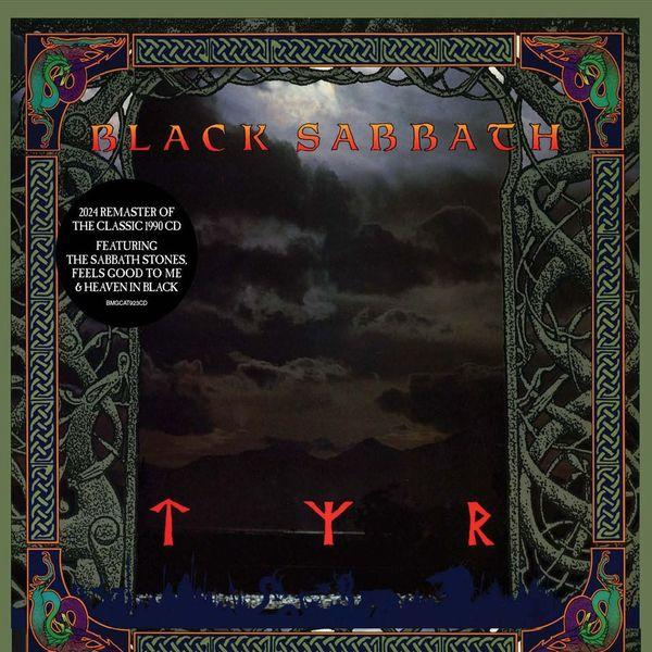 Pochette d'album avec une bordure ornée, avec les mots 'Black Sabbath'.