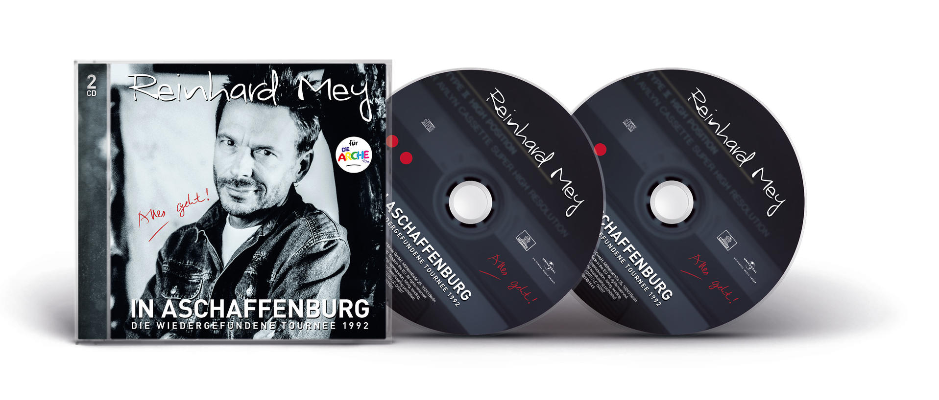 Albumcover und zwei CDs von Reinhard Mey, in Aschaffenburg.