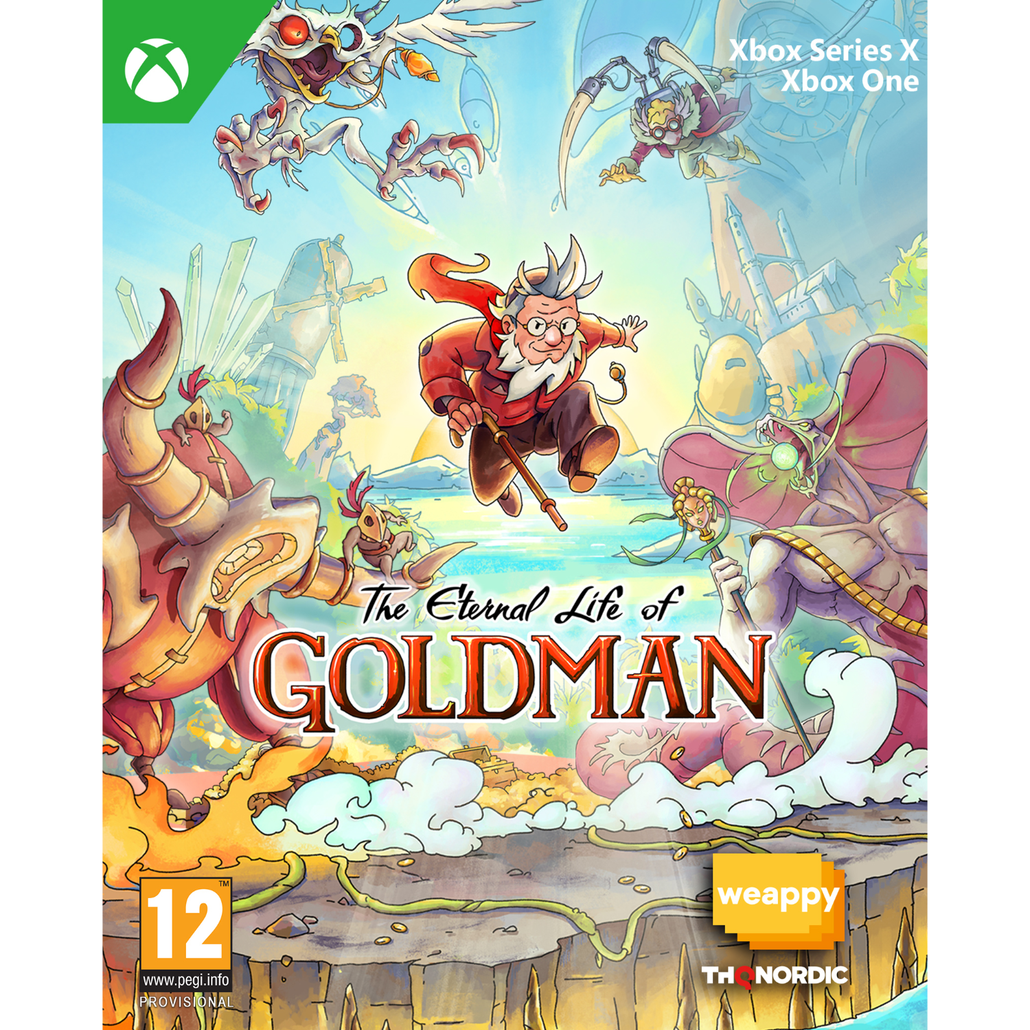 Xbox Series X/Xbox One gamecover voor The Eternal Life of Goldman.