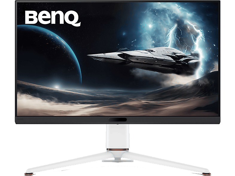 Monitor gaming - BenQ EX321UX, 31.5" UHD 4K, Cn 1152 zonas Mini LED, 1 ms, 144 Hz, DisplayHDR 1000, High Dynamic Range 10 (HDR10), HDMI, eARC, Blanco