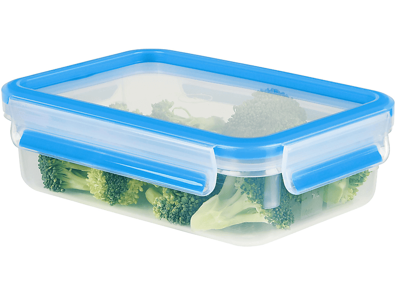 EMSA 508539 Clip & Close 0.8 l Frischhaltedose Transparent/Blau