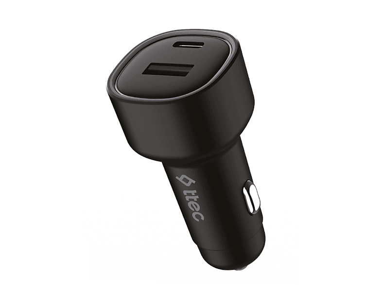 TTEC 2CKP04S SmartCharger Duo PD 83W Araç Hızlı Şarj Aleti USB-C+USB-A-Siyah