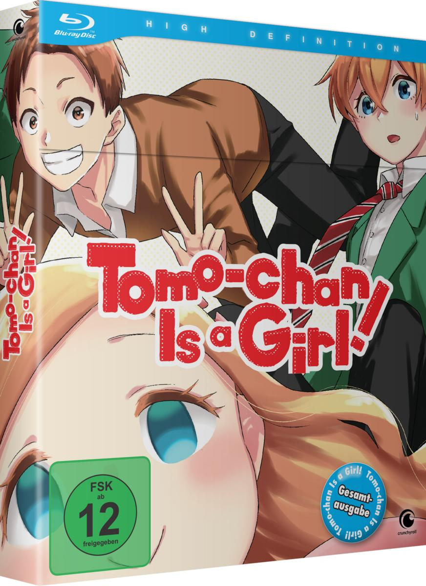 Blu-ray Disc Hülle von Tomo-chan is a Girl! mit Anime-Charakteren darauf.
