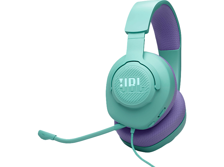 JBL Quantum 100M2, Over-ear Gaming Headset Cyan